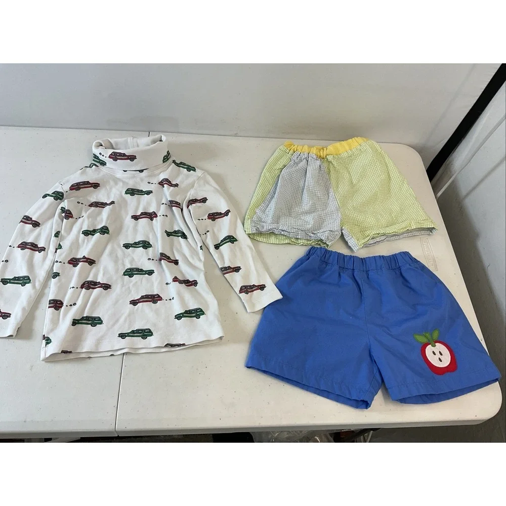 Lot of 3 Boutique Beaufort Bonnet Little English Sz 4T Boys Shorts Shirt